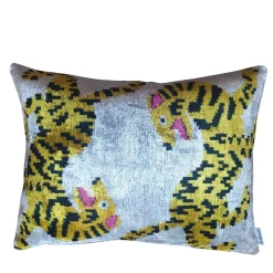 Les Ottomans Cuscino rettangolare in velluto di seta #32> Cuscini