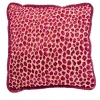 Biosofa Cuscino reversibile in velluto Couture rosso e leopardo Glam> Cuscini