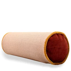 l'Opificio Cuscino Rullo in tessuto jacquard falso unito> Cuscini