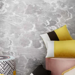 LO Decor Cuscino triplo bianco nero senape ottica - Sinistra> Cuscini