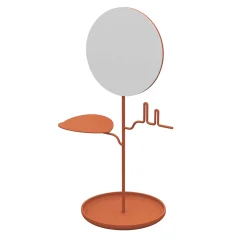 Nunzia Ponsillo Custode Portagioie in terracotta con specchio> Specchi Da Tavolo