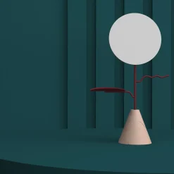 Nunzia Ponsillo Custode Rosa Salmone/Carrara Portagioie con specchio> Specchi Da Tavolo