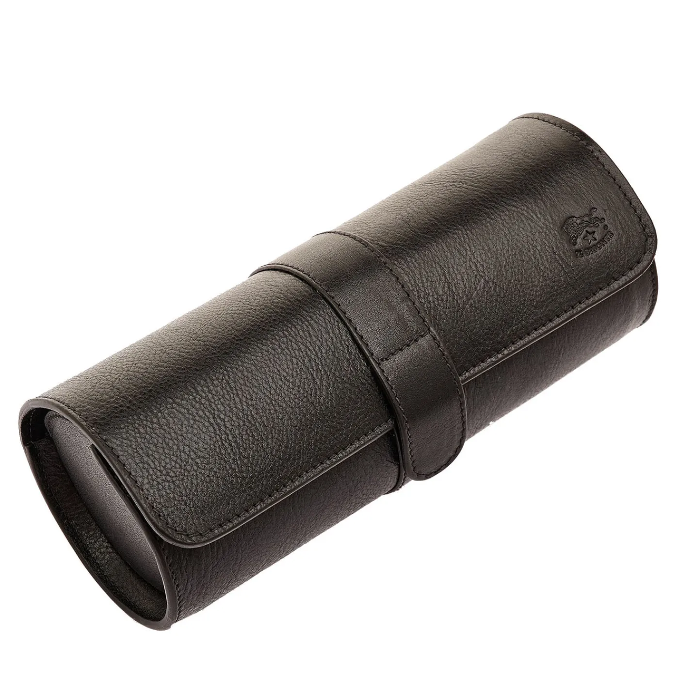 Il Bisonte Custodia per orologi e gioielli in pelle nera> Portagioie