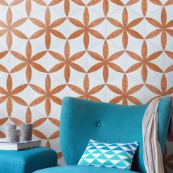 Studio Le Nid Daamè Set di 28 piastrelle esagonali arancioni #1> Piastrelle E Pavimenti