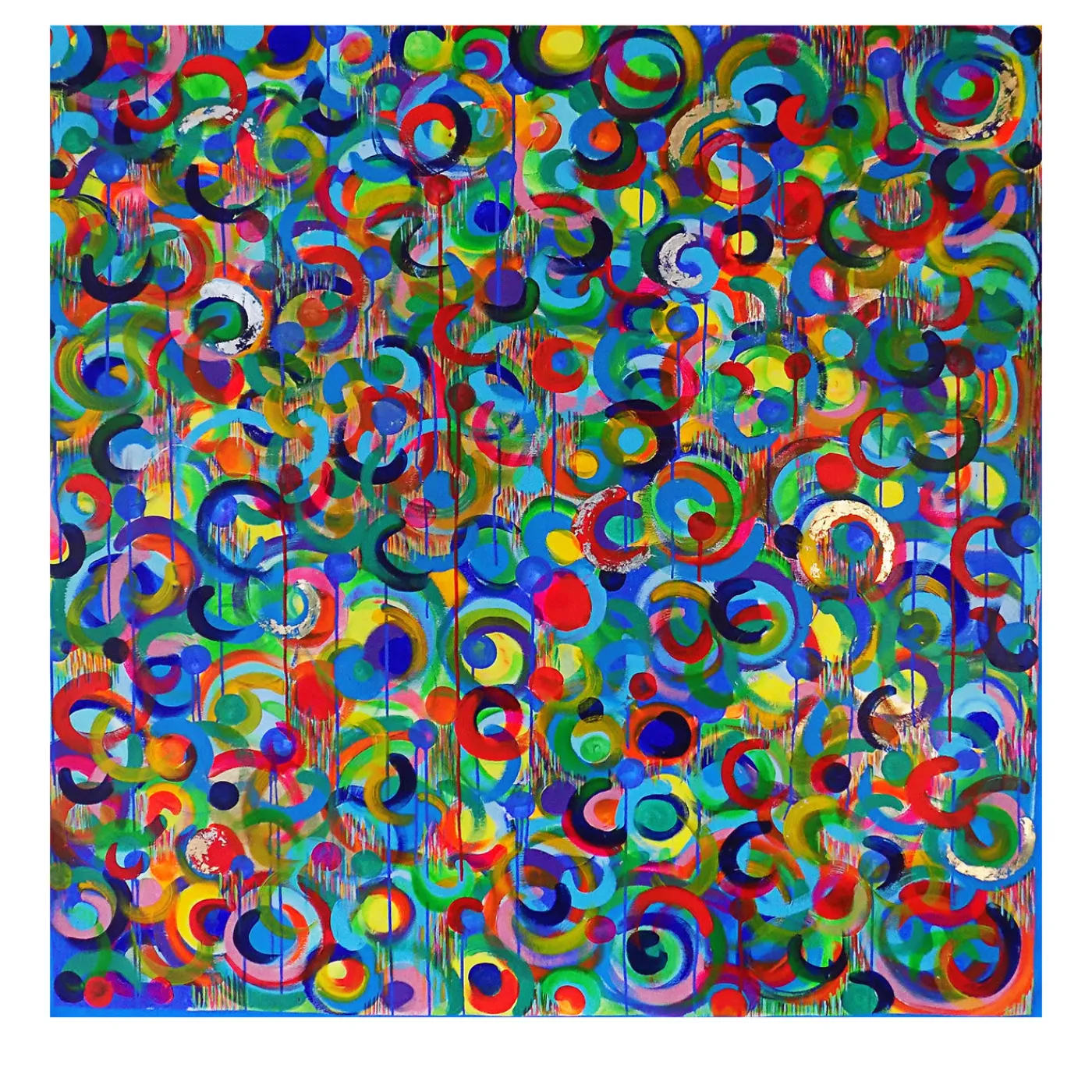 Elisabetta Milan Danza dei colori Pittura acrilica di piccole dimensioni> Pannelli Decorativi