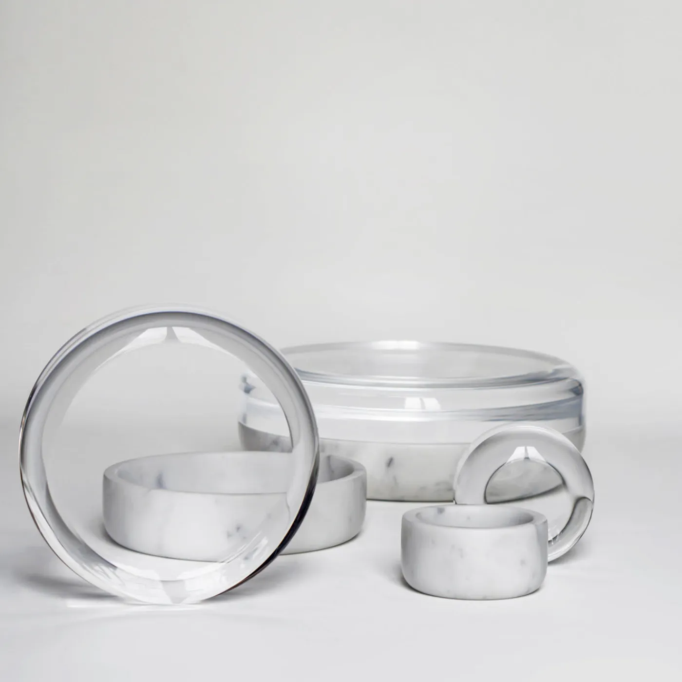 Gumdesign Disgelo, piccolo portagioie in marmo> Portagioie