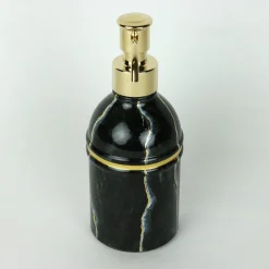 Griffe Montenapoleone by Vetrerie di Empoli Dispenser in vetro ispirato al marmo Portoro> Arredo Bagno