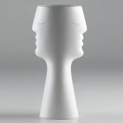 Rometti Doppiapresenza Vaso alto bianco> Vasi Figurativi