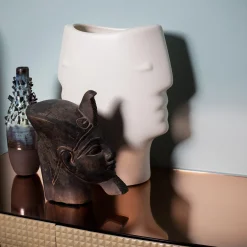 Rometti Doppiapresenza Vaso piccolo bianco> Vasi Figurativi