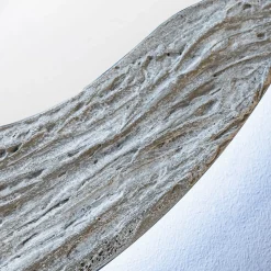 Disain 1971 Dune Specchio Tondo Decorato Con Resina Materica Color Beige><noscript><img width=