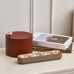 ADJ Style Elegante scatola in pelle bordeaux><noscript><img width=