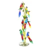 Zanetti Murano Enorme albero in vetro di Murano con 7 pappagalli> Sculture Decorative