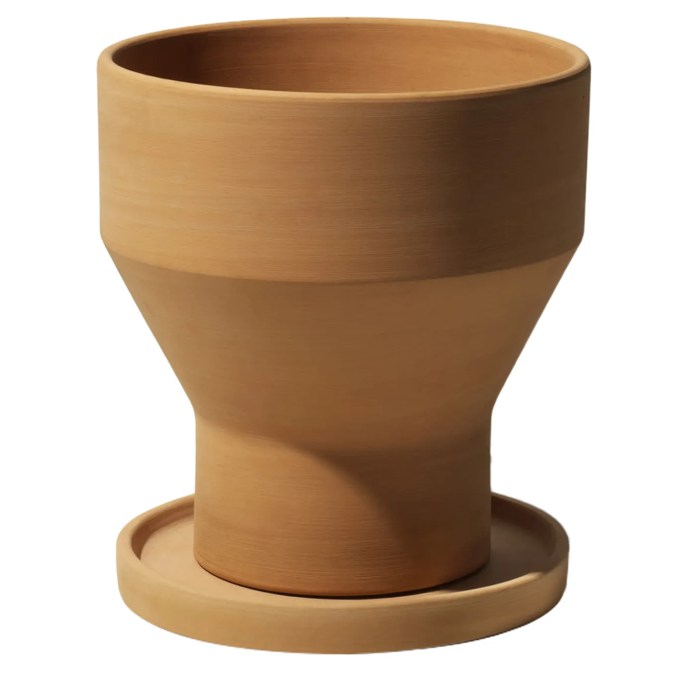 Internoitaliano Erba Set di vasi e sottovasi per piante in terracotta> Cachepot E Portavasi