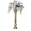 VGnewtrend Eternity Madame Butterfly Composizione floreale finta con vaso d'oro> Vasi Da Fiori
