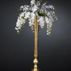 VGnewtrend Eternity Madame Butterfly Composizione floreale finta con vaso d'oro> Vasi Da Fiori