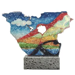 Studio Le Nid Etna Madre Maiolica su Pietra Lavica #2> Sculture Decorative