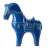 Bitossi Ceramiche Figurina di cavallo in piedi Rimini Blu di Aldo Londi> Statuine