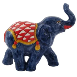 Sambuco Figurina di elefante blu> Statuine