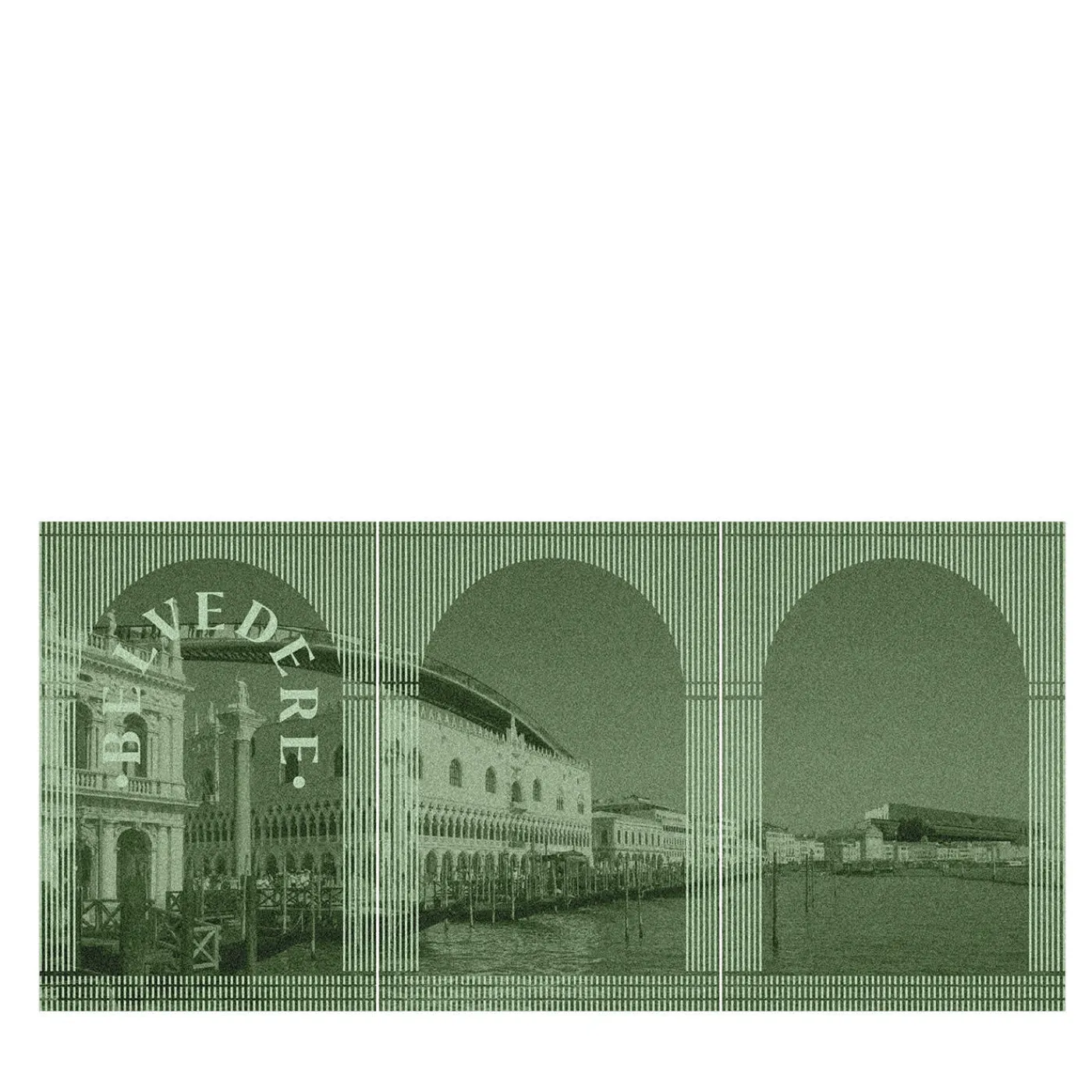 Belvedere Finestre Tessili Verde Arazzo #1> Pannelli Decorativi