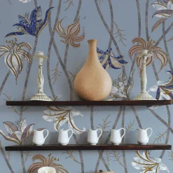 MaVoix Fiori Azzurro Fiordaliso Carta da parati><noscript><img width=