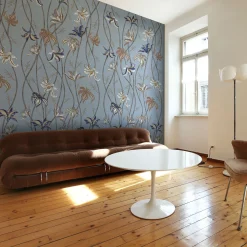 MaVoix Fiori Azzurro Fiordaliso Carta da parati><noscript><img width=