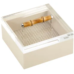 Riviere Frida Scatola quadrata intrecciata a mano grande> Scatole