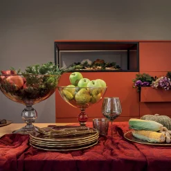 Griffe Montenapoleone by Vetrerie di Empoli Fruttiera grande Arlecchino><noscript><img width=