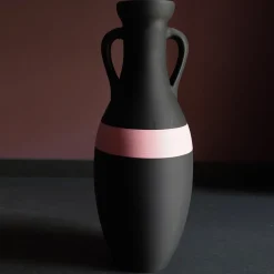 Pop Pot Giulio Cesare Anfora XL nera e rosa #2> Anfore