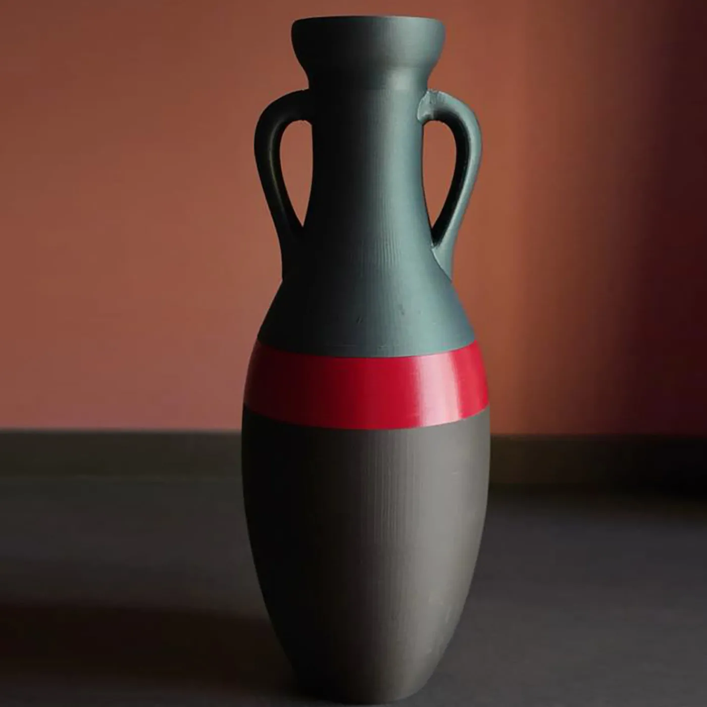 Pop Pot Giulio Cesare Anfora XL nera e rossa> Anfore