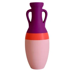 Pop Pot Giulio Cesare Anfora XL rosa arancio e viola #2> Anfore