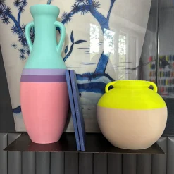 Pop Pot Giulio Cesare Anfora XL rosa viola lilla e azzurra><noscript><img width=