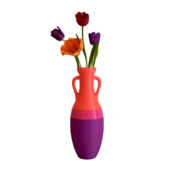 Pop Pot Giulio Cesare Anfora XL viola fucsia e arancio #1> Anfore
