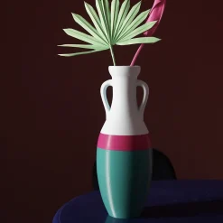 Pop Pot Giulio Cesare Anfora XL verde fucsia e azzurra><noscript><img width=