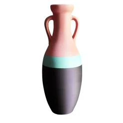 Pop Pot Giulio Cesare XL Anfora nera azzurra e rosa> Anfore