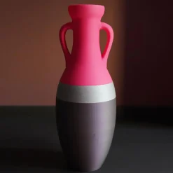 Pop Pot Giulio Cesare XL Anfora nera argento e fucsia> Anfore