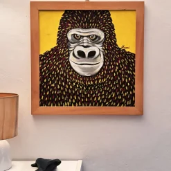 Daniele Nannini Gorilla in quadricromia Pittura acrilica su tela> Pannelli Decorativi