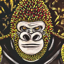 Daniele Nannini Gorilla spaziale gigante Pittura acrilica su tela><noscript><img width=