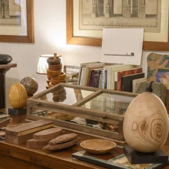 Emanuele Pantanella Design Grande Oggetto Decorativo in Legno a Edizione Limitata Uovo n.14><noscript><img width=