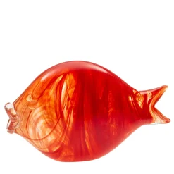 Casarialto Grande pesce rosso in vetro di Murano> Statuine