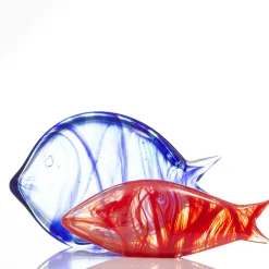 Casarialto Grande pesce stilizzato in vetro di Murano blu><noscript><img width=