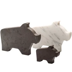 Kimano Grande statuetta di maiale bianco di Alessandra Grasso><noscript><img width=