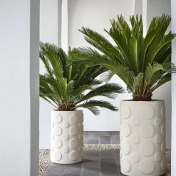 Pot à Porter Hampton Vaso in ceramica bianca a pois> Cachepot E Portavasi