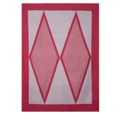 Luhdo Harlequin True Red-Taupe Fancy Plaid> Coperte