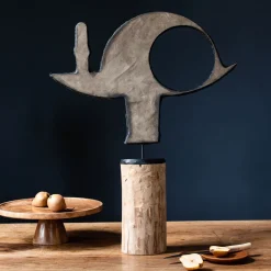 DareForma Il pesce beige scamosciato Scultura> Statuine