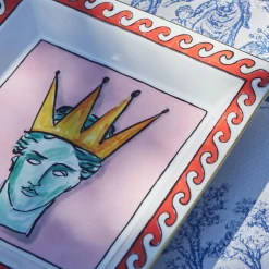 GINORI 1735 Il Viaggio di Nettuno Pink Square Vide Poche di Luke Edward Hall><noscript><img width=