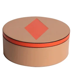 Luhdo Intarsio Briolette Caffè Latte Tangerine Circle Box> Scatole