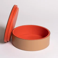 Luhdo Intarsio Briolette Caffè Latte Tangerine Circle Box> Scatole