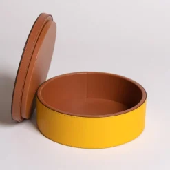 Luhdo Intarsio Briolette Mimosa Pekan Circle Box> Scatole