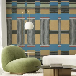 Officinarkitettura Intrecci Blu Bhaus 100 Carta da parati><noscript><img width=