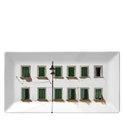 Grand Tour by Vito Nesta La Finestra Sul Cortile Piccola Videopoche rettangolare in porcellana #3> Svuotatasche